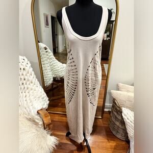 Raquel Allegra TIE-DYE BABY RIB TANK HILMA DRESS